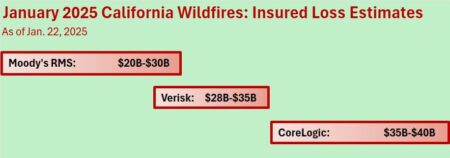 US insurers slump as Los Angeles wildfire loss estimates hit $20 billion – Reuters