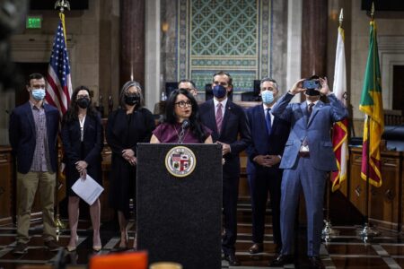 Los Angeles city council president resigns from post over racist comments – The Guardian