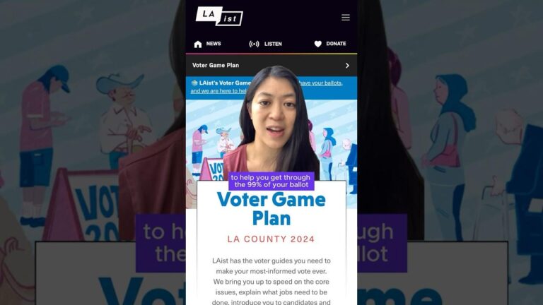 LA’s Voter Game Plan 2024: Your guide to the November ballot – LAist