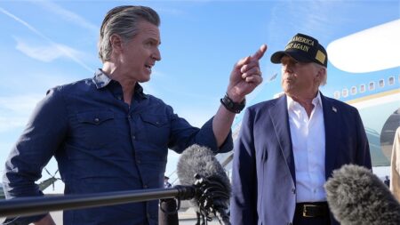 ‘Stand up’: Newsom rallies the Trump resistance with new video – USA Today