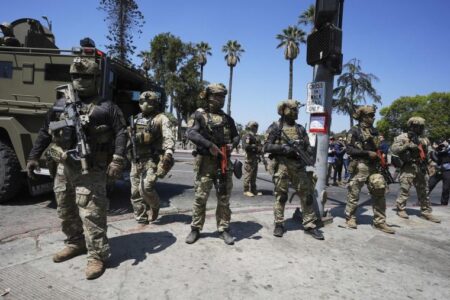 Federal agents conduct apparent raid outside Newsom event in Los Angeles – USA Today
