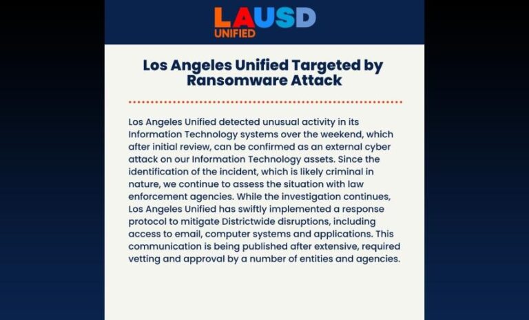 Los Angeles schools ransomware attack: Cybercriminals release hacked data, superintendent says – CNN