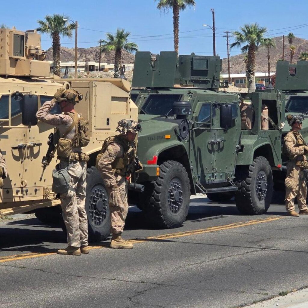Military official says 200 Marines have entered Los Angeles to protect federal property and personnel – PBS