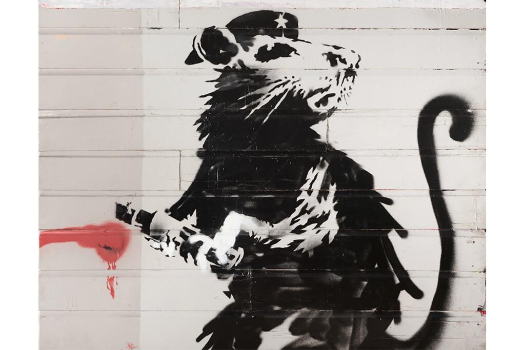 Banksy’s Haight Street Rat scampers down to U.S. Bank Tower in L.A. – Los Angeles Times