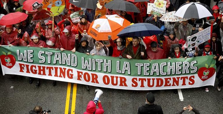 Los Angeles cancels school as workers launch 3-day strike – Reuters